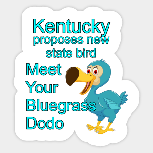 Bluegrass Dodo Sticker